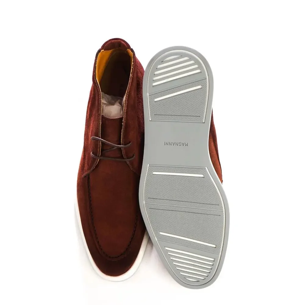 $475 MAGNANNI - Brown Suede Chukka Boots - US 9 (42EU)